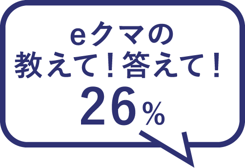 eクマの教えて！答えて！ 26%