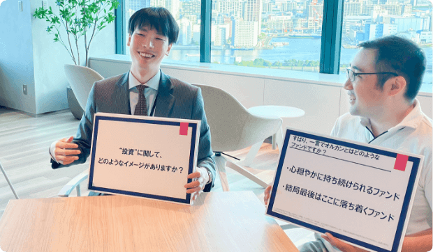 投資のイメージに対する社員の回答